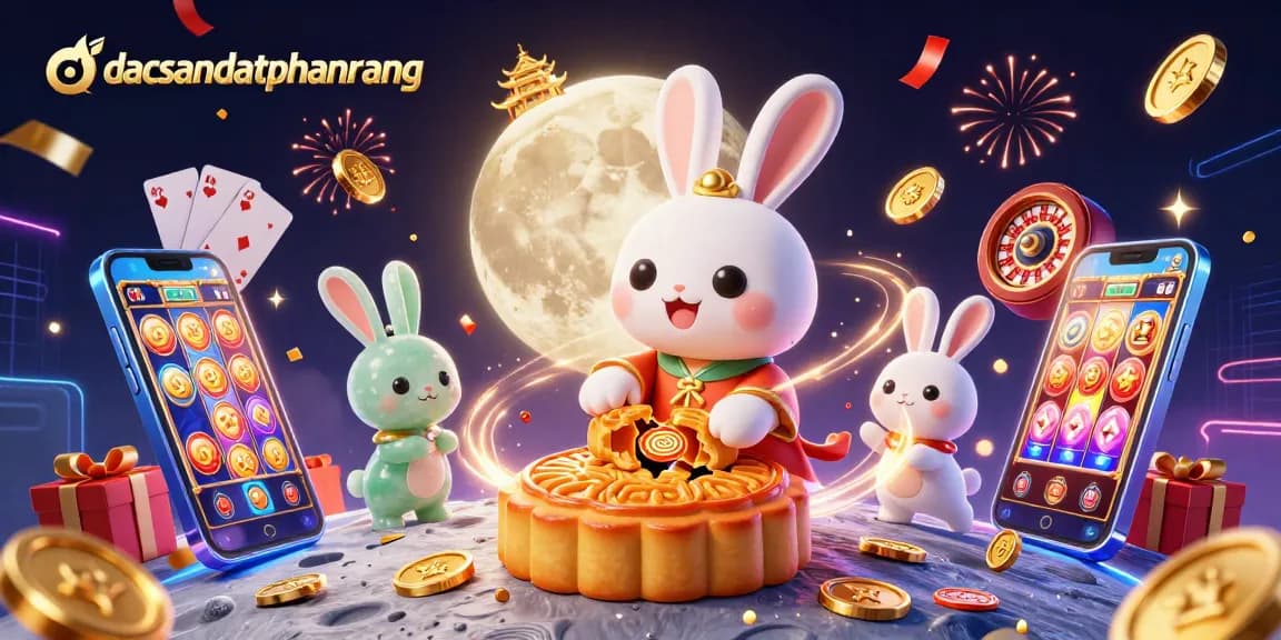 Engage with dacsandatphanrang’s thrilling moon-themed casino adventure featuring 3D elements and festive visuals.