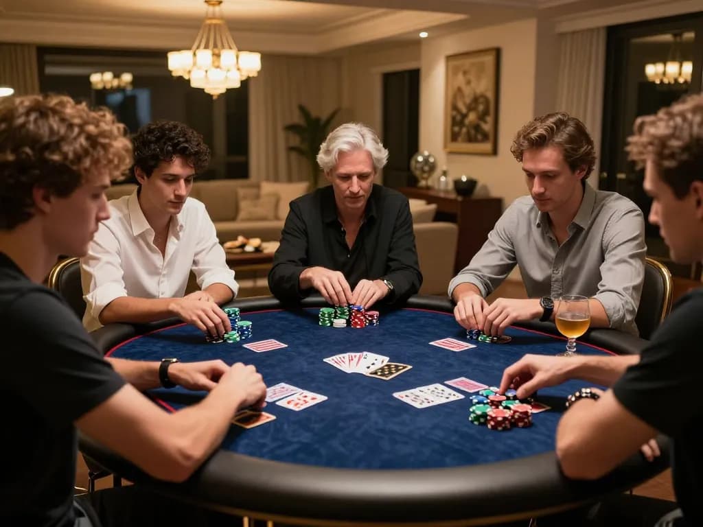 Enjoy a thrilling poker game at home with nhà cái mb66, featuring friends, chips, and warm atmosphere.