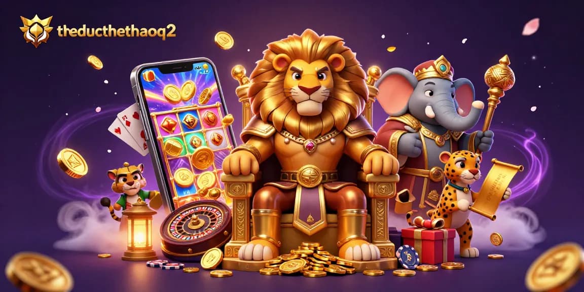 Engage with thrilling gaming experiences at theducthethaoq2 in this detailed 3D casino scene.