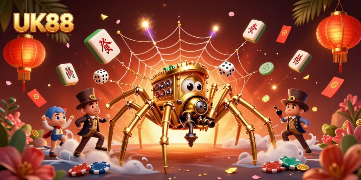 Catch exciting fortunes at UK88 with a vibrant steampunk casino scene full of action.