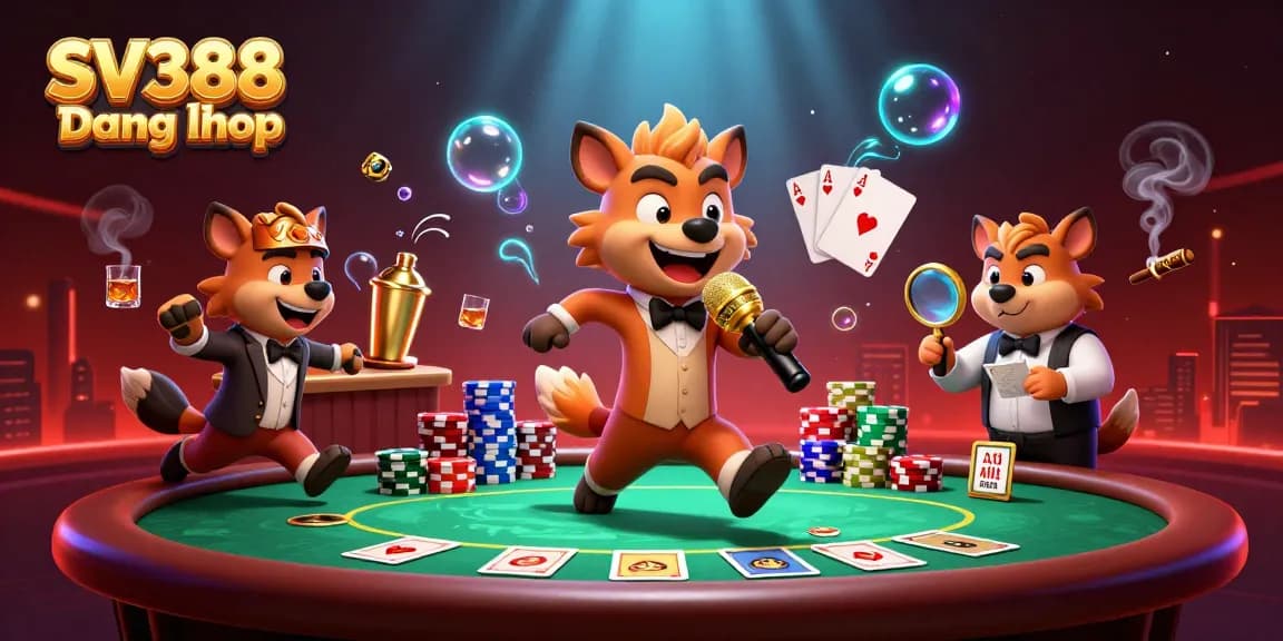 Experience thrilling gameplay and secure access with SV388 Đăng nhập in this vibrant casino scene.