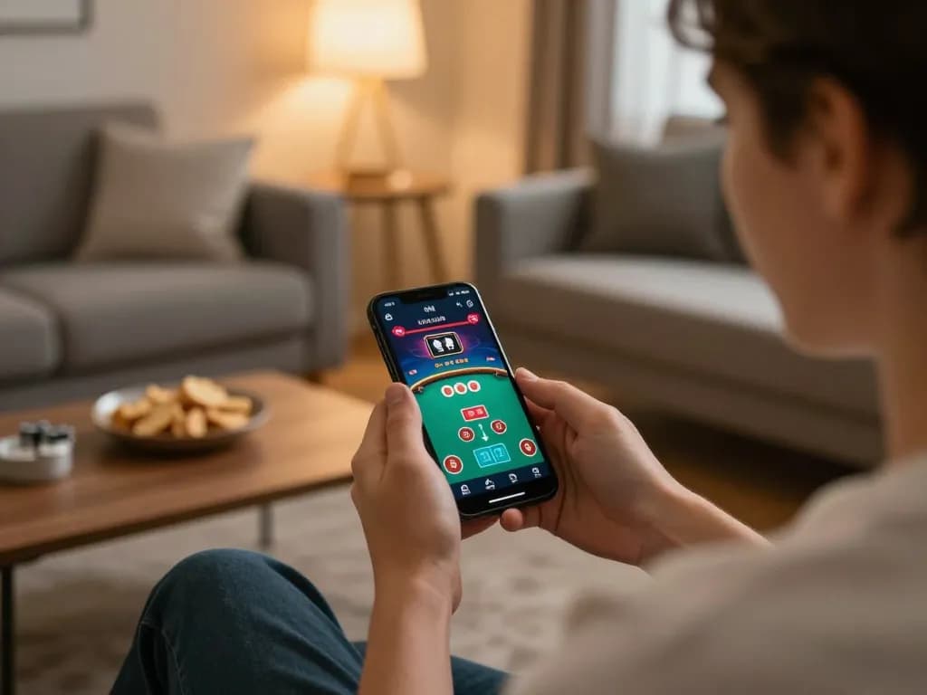 Engaging in thrilling betting experiences on jun88 pizza mobile app in a cozy home setting