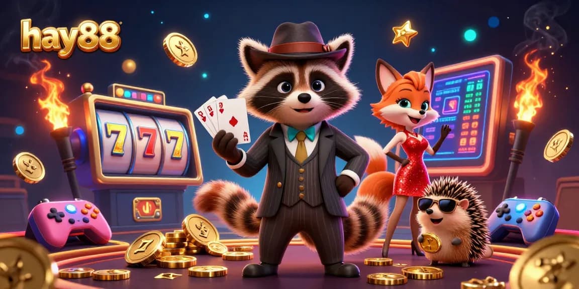 Experience thrilling gameplay at hay88 with vibrant slot games, colorful characters, and dynamic scenes.