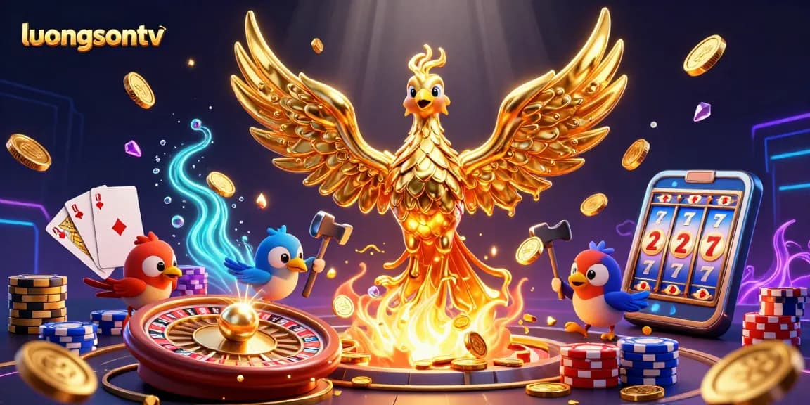 Experience thrilling gameplay with luongsontv's live casino thrill from molten gold phoenix action.