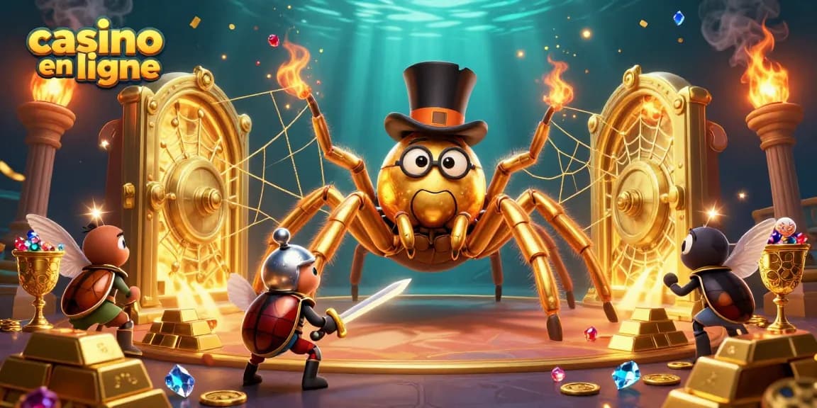 Jouer à casino en ligne avec un tarentule doré et un chevalier à la recherche de trésors
