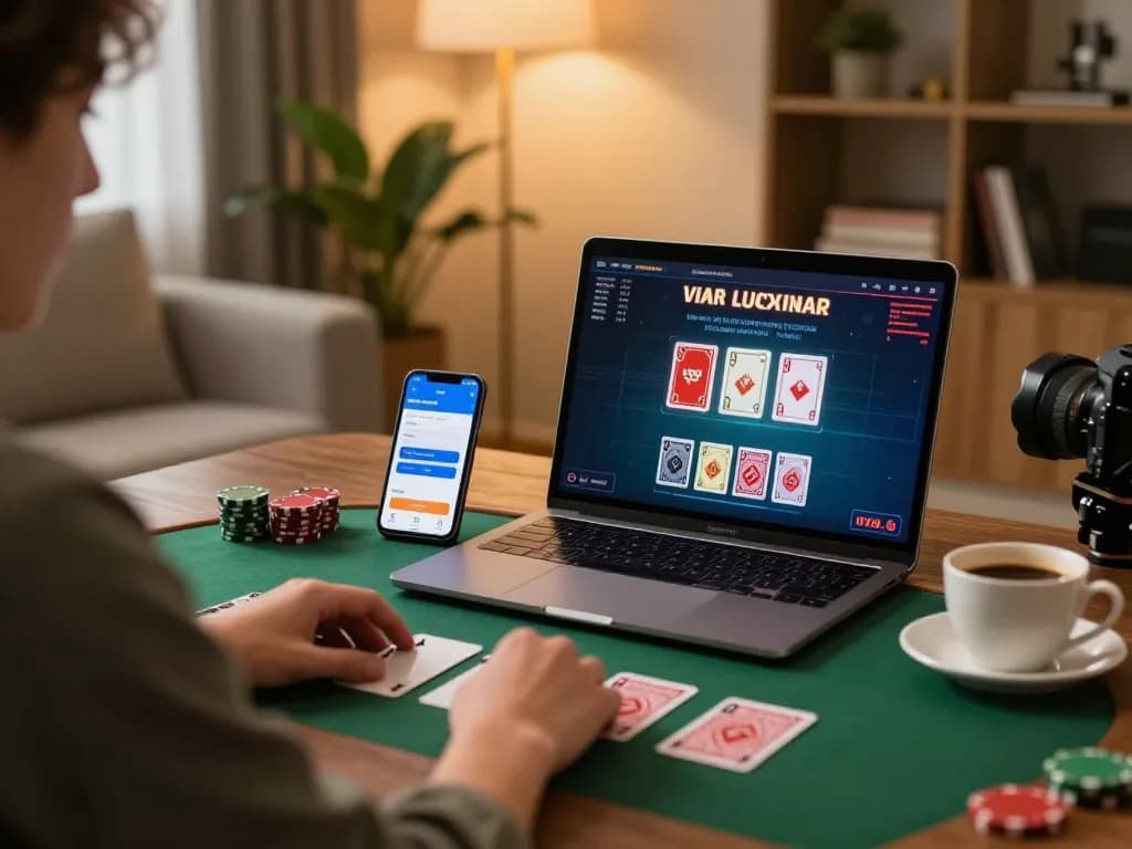 Player enjoying a live dealer blackjack game on xx88 platform with a cozy home setup.