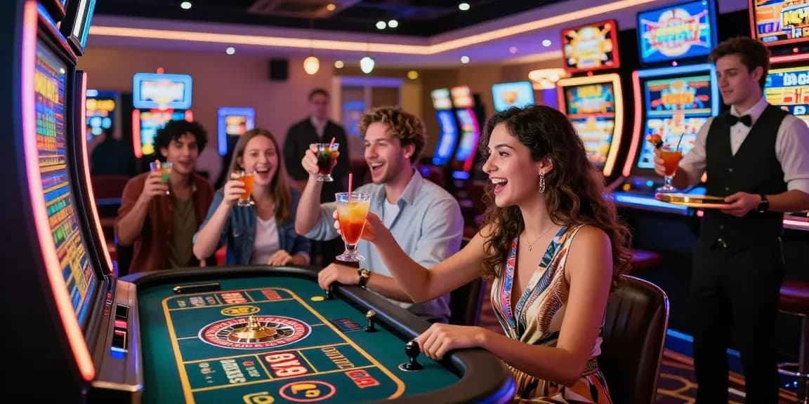 Dynamic scene at a credit card casino showcasing players engaging with games, enhancing their experience at https://troyuk.co.uk.
