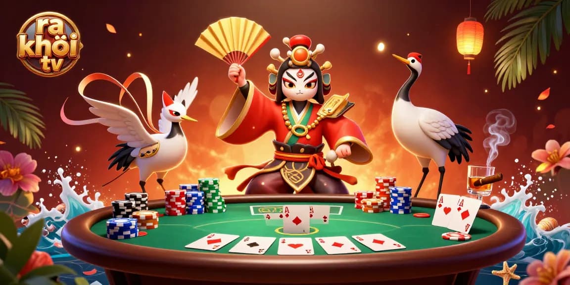 Bet on ra khơi tv with vibrant poker action and thrilling game elements.