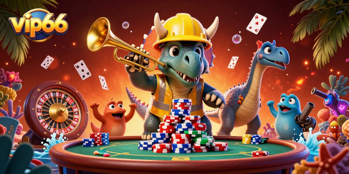 Engage in thrilling gameplay at vip66 with a dynamic casino scene featuring exciting elements.
