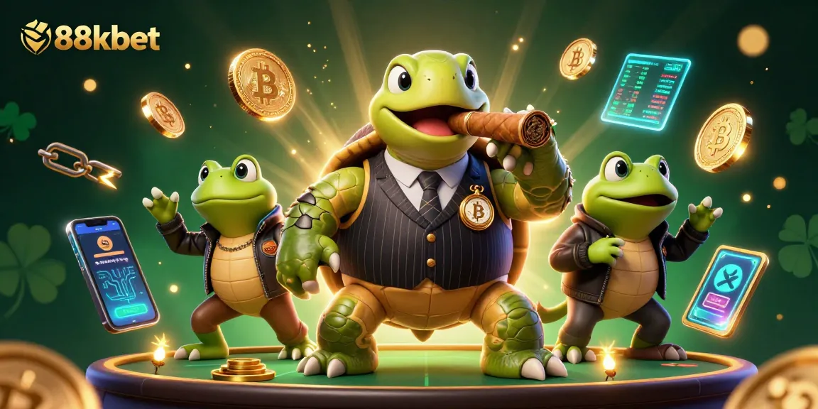 Join the fun at 88kbet and encounter thrilling gaming adventures with giant turtles and bullfrog enforcers!