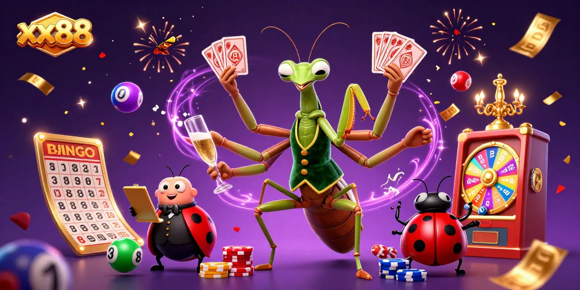 Experience thrilling gaming at xx88 with vibrant lottery elements and lively animation.