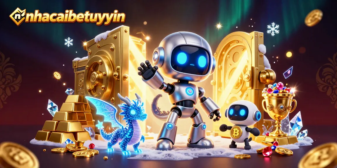 Bet online and win big with nhacaibetuytin featuring cool cyberpunk characters and treasures.