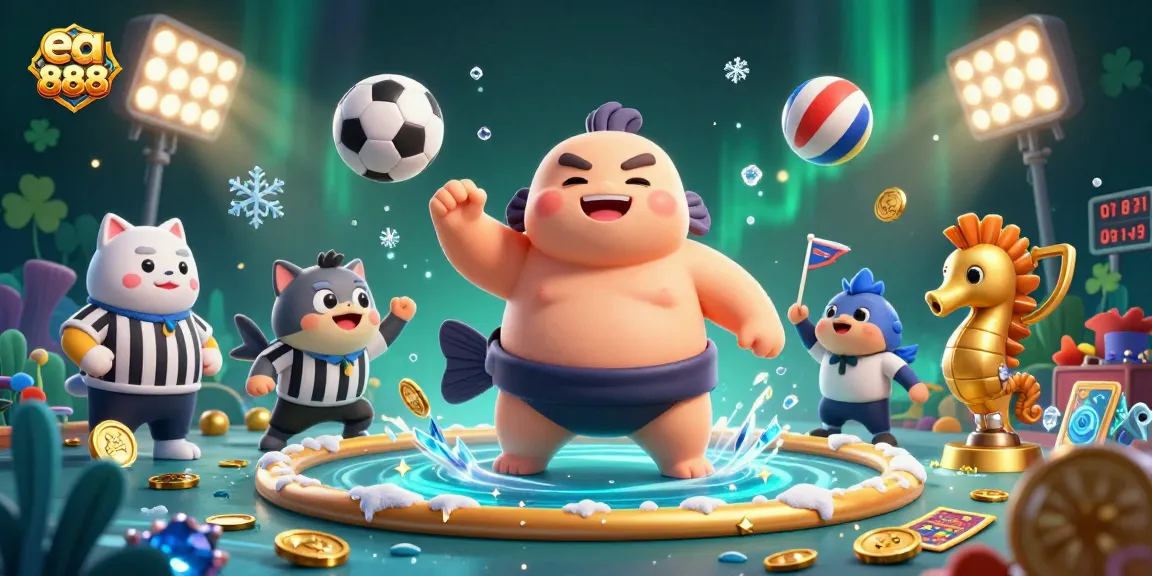Experience thrilling moments at ea 888 with a dynamic underwater casino scene showcasing fish games and vibrant characters.