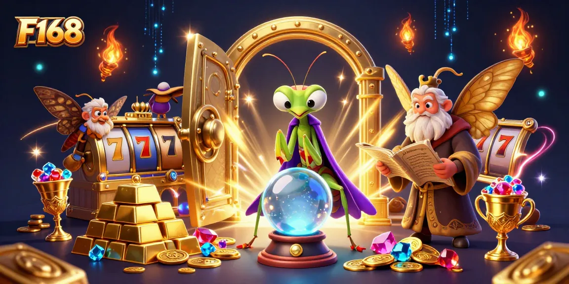 Engage with F168's thrilling slot game adventure as characters explore opulent treasures.
