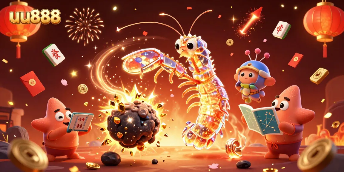 Engage with the exciting world of uu888 casino gaming featuring vibrant characters and festive elements.