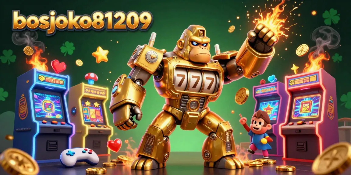 Menghadirkan keseruan di bosjoko81209 dengan gorila emas menjadi robot mesin slot, mendebarkan lagi permainan slot modern.