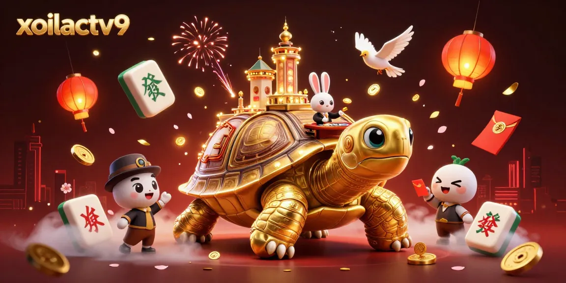 Experience wins with the energetic scene featuring xoilactv9's cartoon casino elements and vibrant gaming atmosphere.