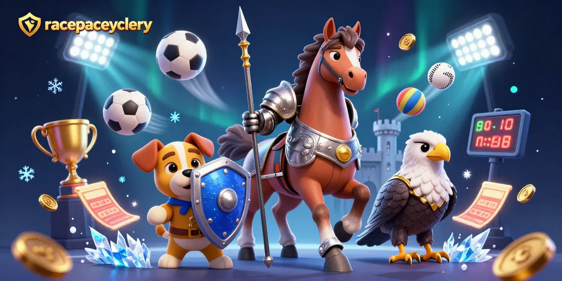 Racepacecyclery showcases an engaging sports-themed scene with knights and gaming action!