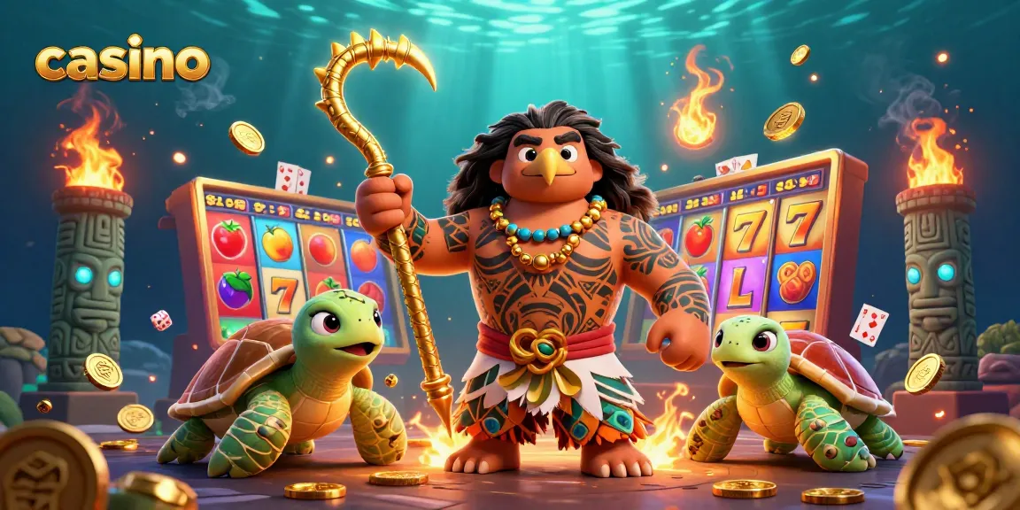 Experience the excitement of casino gaming with vibrant slot machines and lively characters in action.