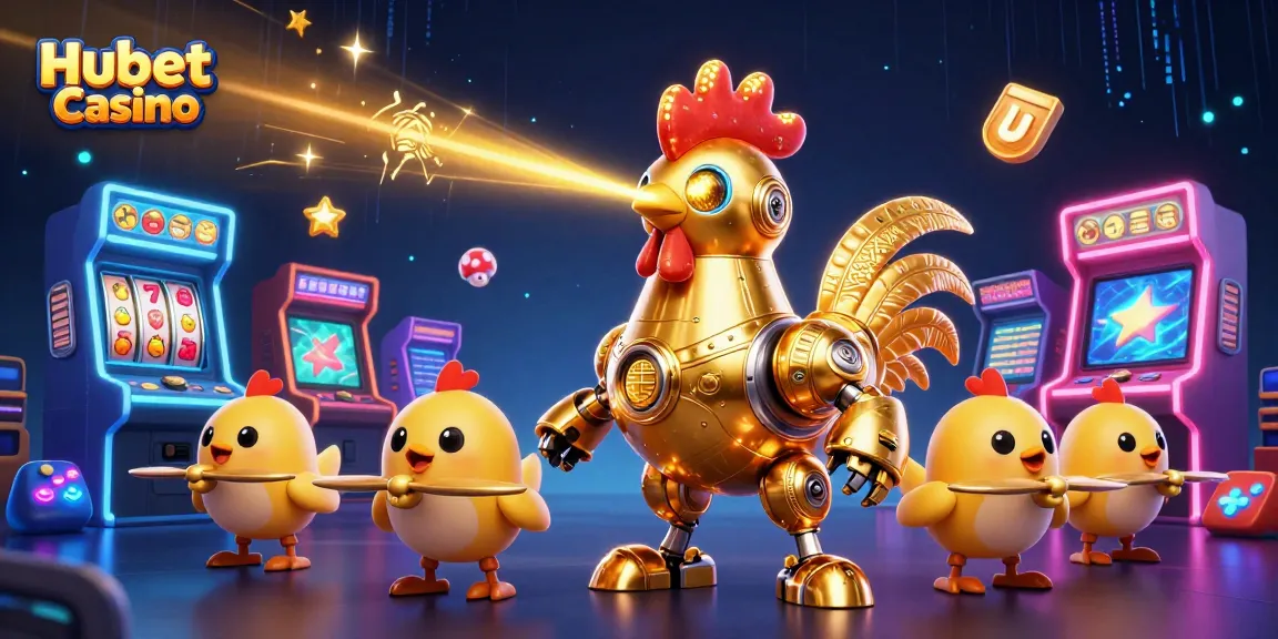 Engage at Hubet Casino with vibrant gaming machines and a magical 3D atmosphere of excitement.