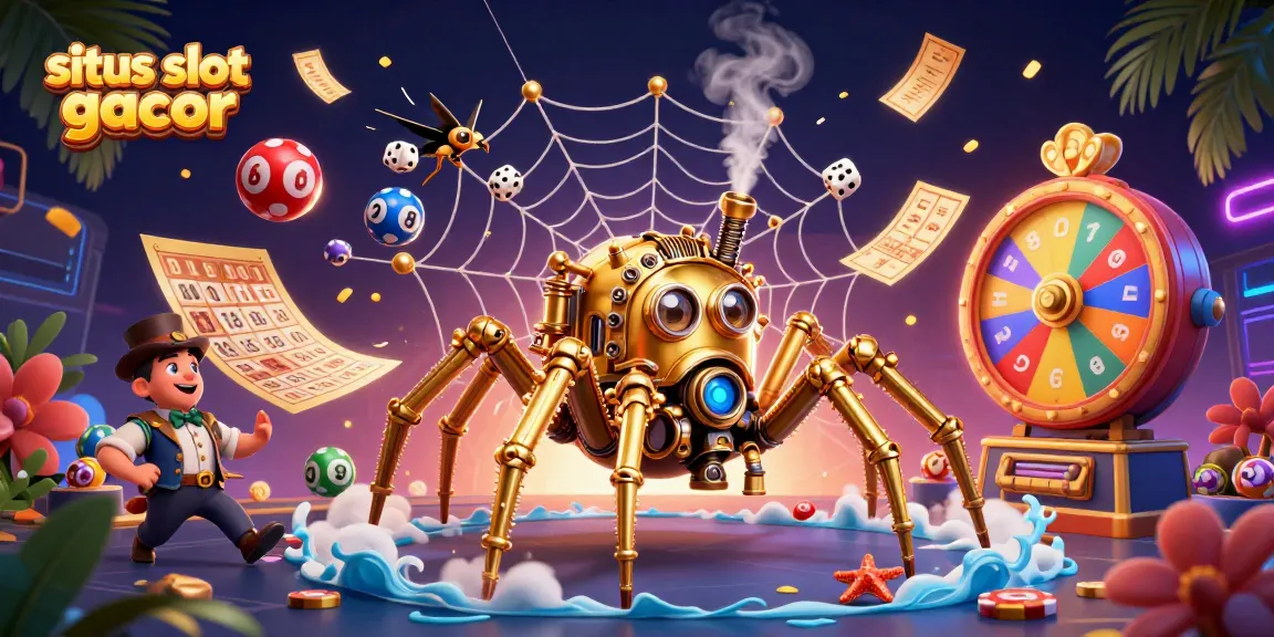 Catch exciting games today at situs slot gacor, featuring dynamic 3D characters in a vibrant casino scene.