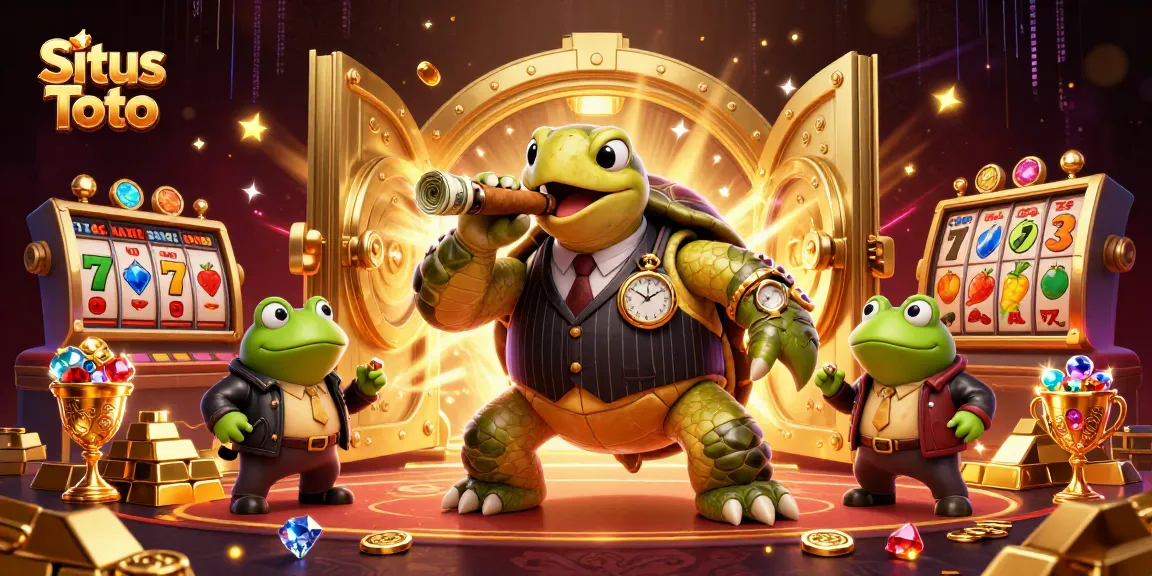 Situs Toto: Join the excitement of slot games with playful turtle mobsters and dazzling treasures.