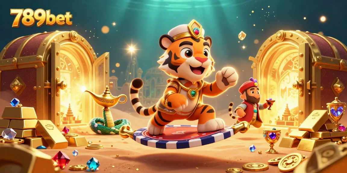 Experience the thrill of 789bet with a vibrant casino-themed illustration featuring exotic elements.
