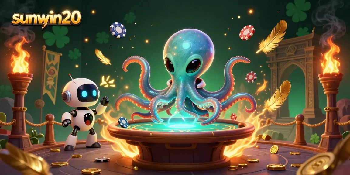 Experience exciting action in sunwin20 with thrilling holographic poker featuring an alien octopus.