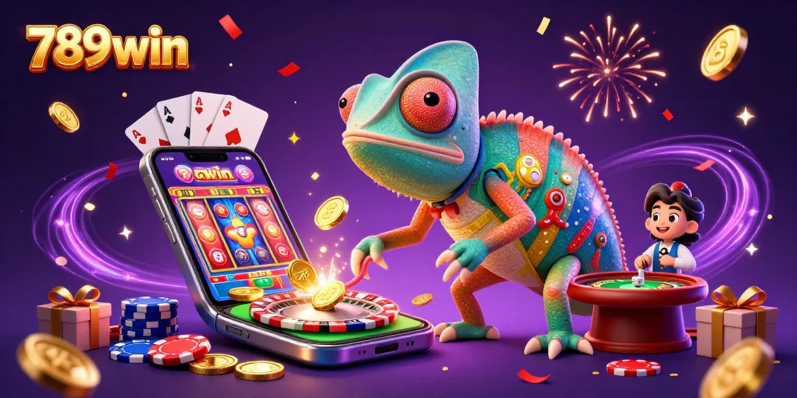 Win big at 789win with exciting slots and vibrant casino elements in a colorful scene.
