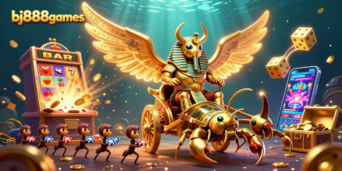 Experience exciting wins with bj888games' vibrant online casino scene featuring dynamic characters and elements.