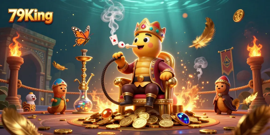 Experience thrilling gameplay at 79King with vibrant poker symbols and captivating visuals.