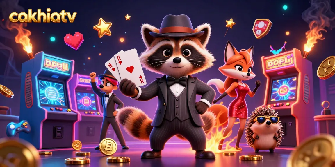 Experience exciting gameplay on cakhiatv with charming characters at a vibrant casino.