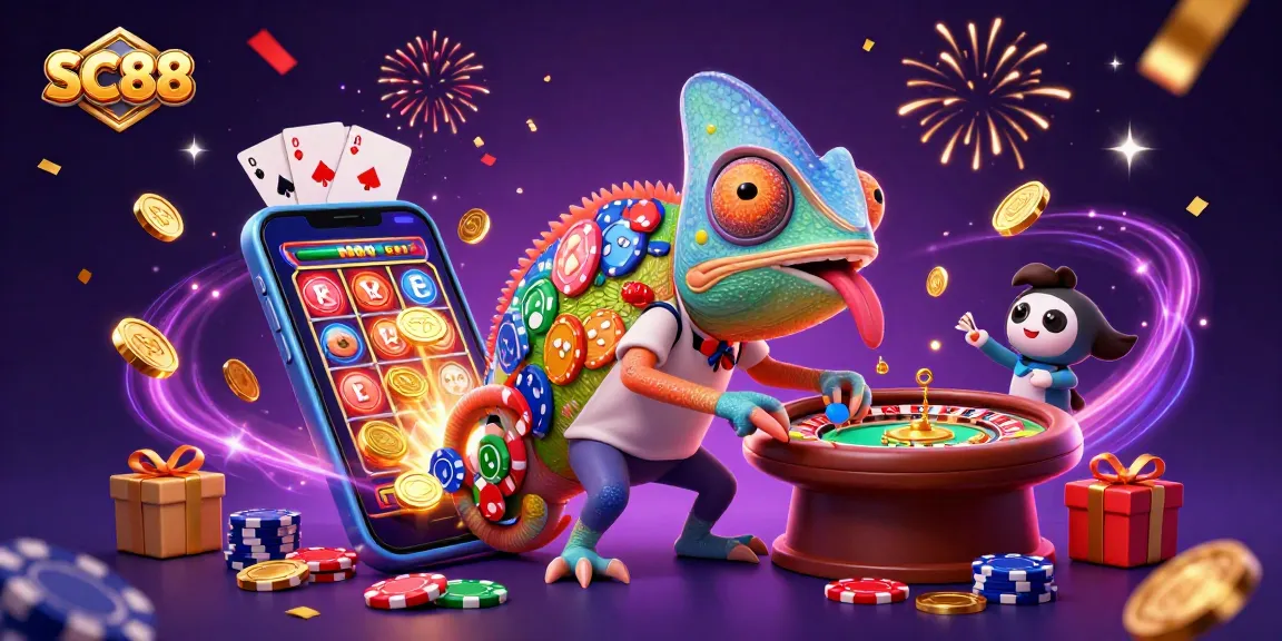 Engage with SC88's casino thrills as the chameleon owner welcomes you to dynamic gaming experiences.