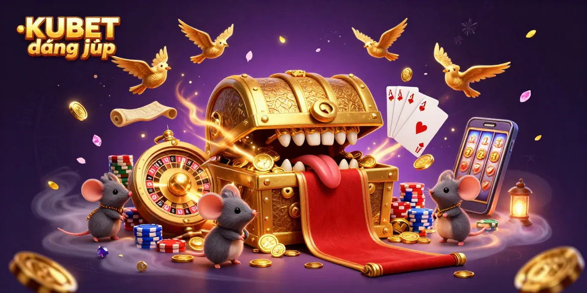 Experience KUBET đăng nhập with this vibrant casino illustration captivating players with riches.