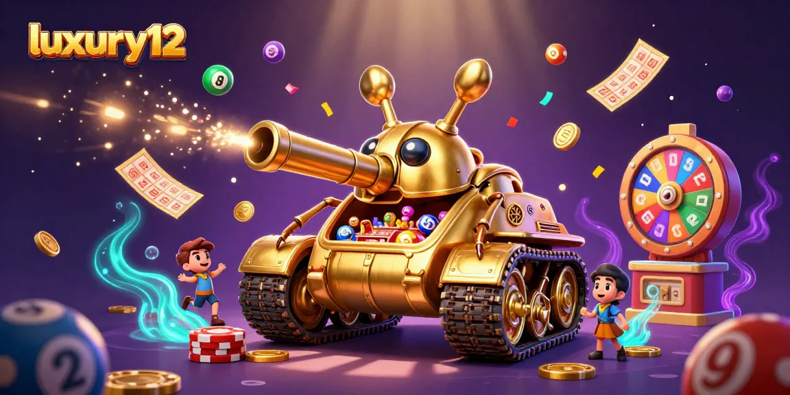 Play exciting games at luxury12, featuring confetti cannons and vibrant lottery elements!