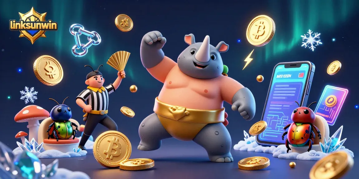Experience winning strategies at linksunwin's casino with a dynamic 3D scene of a sumo beetle in action.