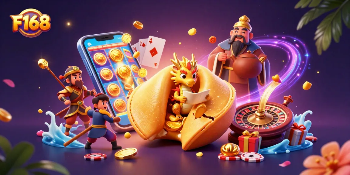 Experience thrilling gameplay with F168, featuring dynamic characters and vibrant casino elements.