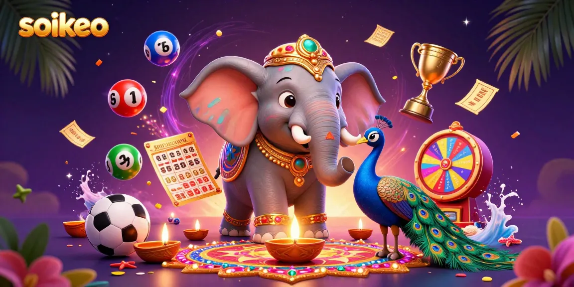 Experience exciting sports betting with soikeo's vibrant 3D elephant and dynamic gaming elements.