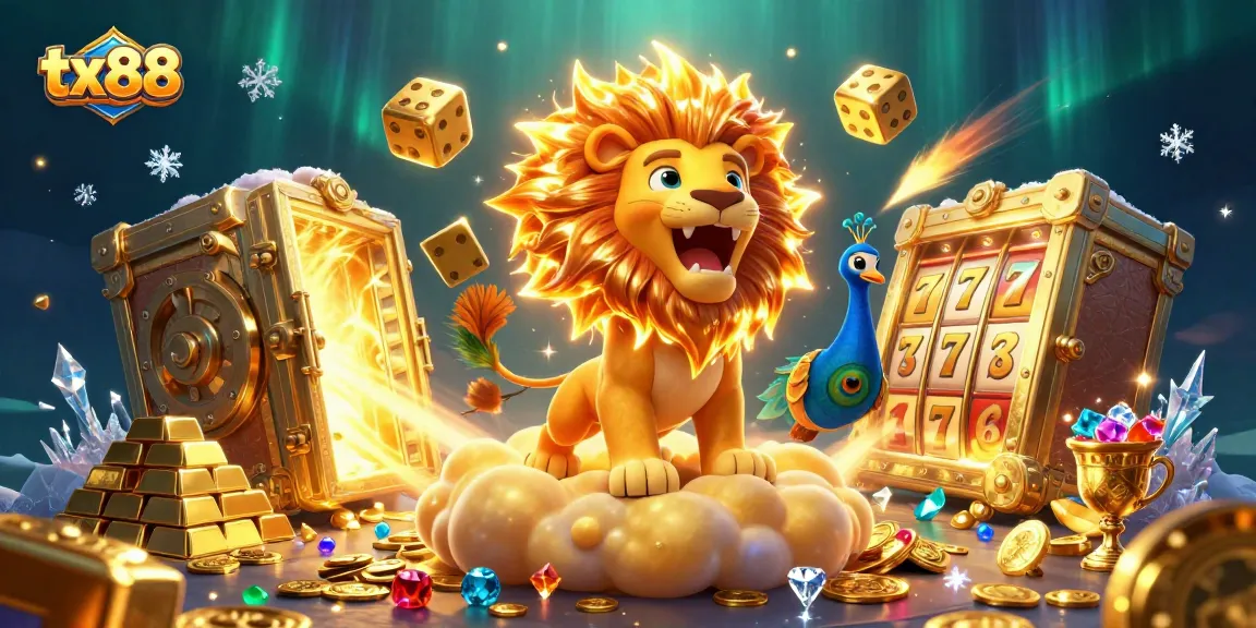 Experience exhilarating wins at tx88, combining thrilling slots and a treasure-filled scene.