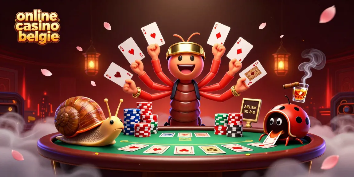 Experience the excitement of online casino belgie with a colorful and dynamic three-dimensional illustration.