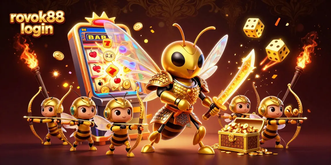 Claim your bonus with rokok88 login as the fun experience unfolds in the vibrant casino illustration.