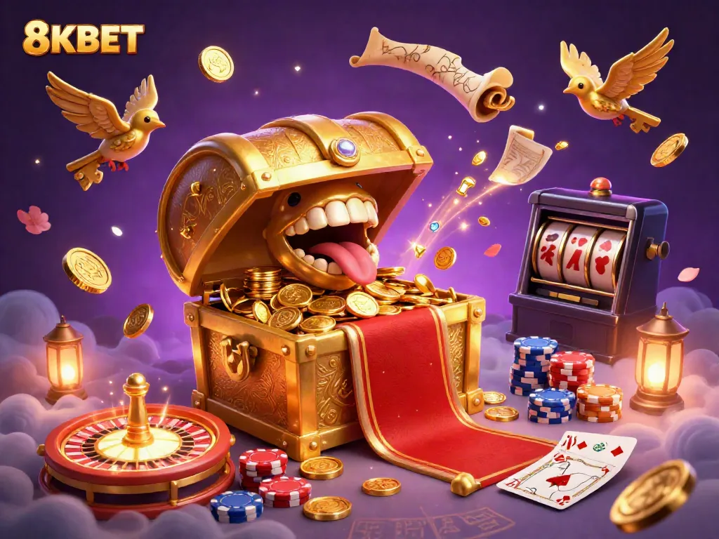 Spin the wheel of fortune at 8KBET with exciting games and treasures awaiting players.
