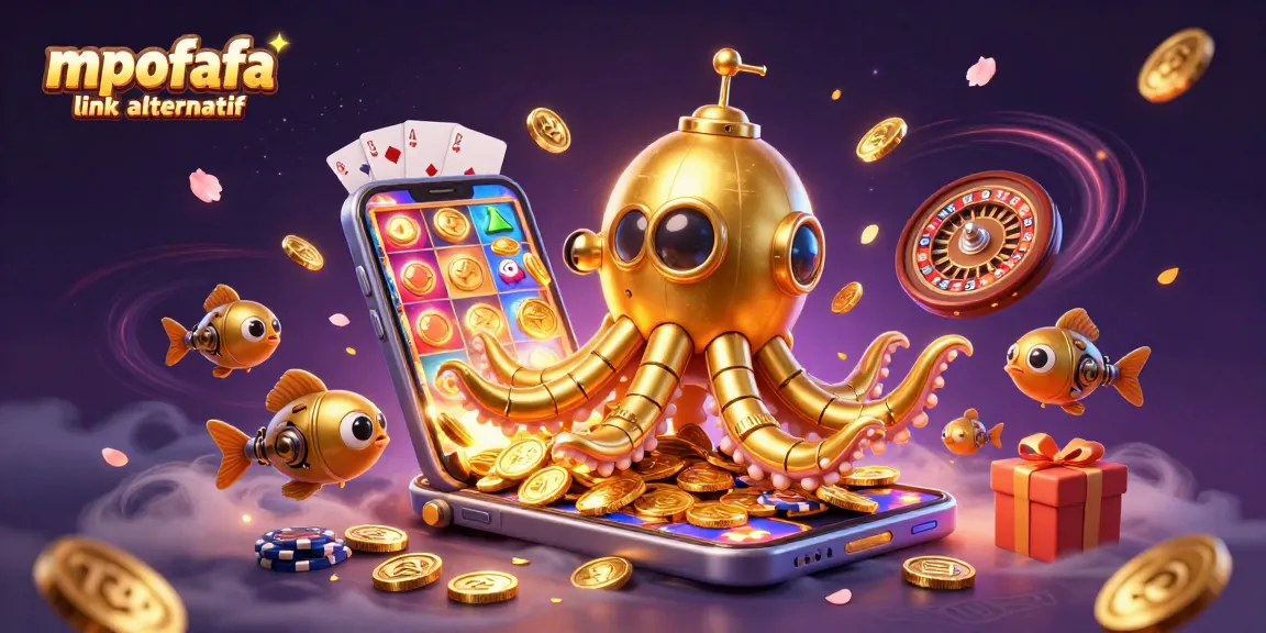 Experience the excitement of mpofafa link alternatif with a dynamic casino-themed 3D illustration.