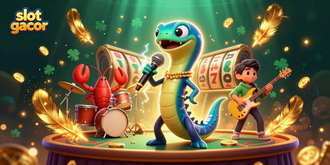 Engage with slot gacor dynamics in an underwater casino featuring vibrant characters and thrilling gaming elements.