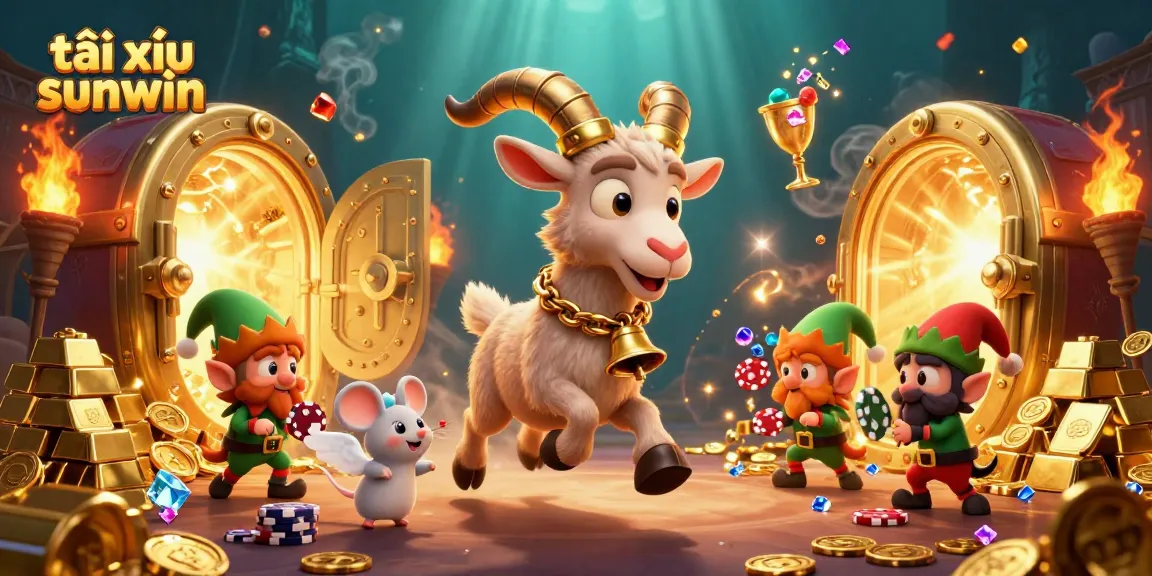 Engage in tài xỉu sunwin action as lively characters create chaos in a vibrant casino scene.