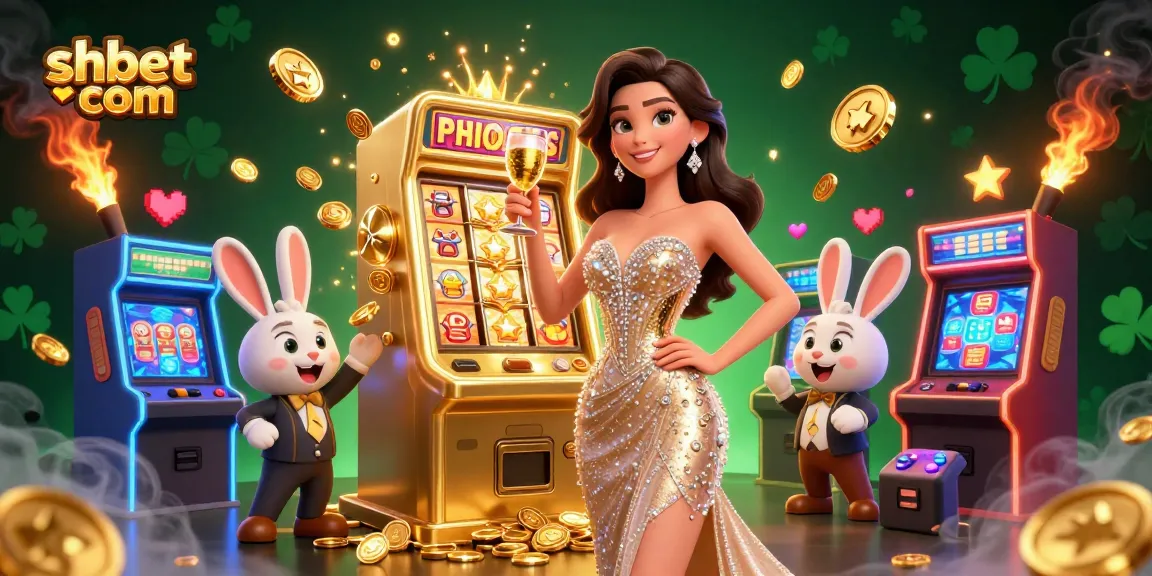 Experience thrilling wins with shbet com at a colorful 3D casino scene featuring a jackpot!
