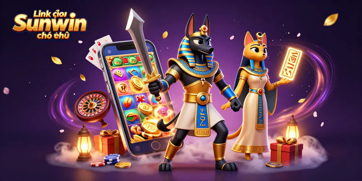 Experience Link vào Sunwin chính thức with vibrant slot games, golden coins, and dynamic casino elements.