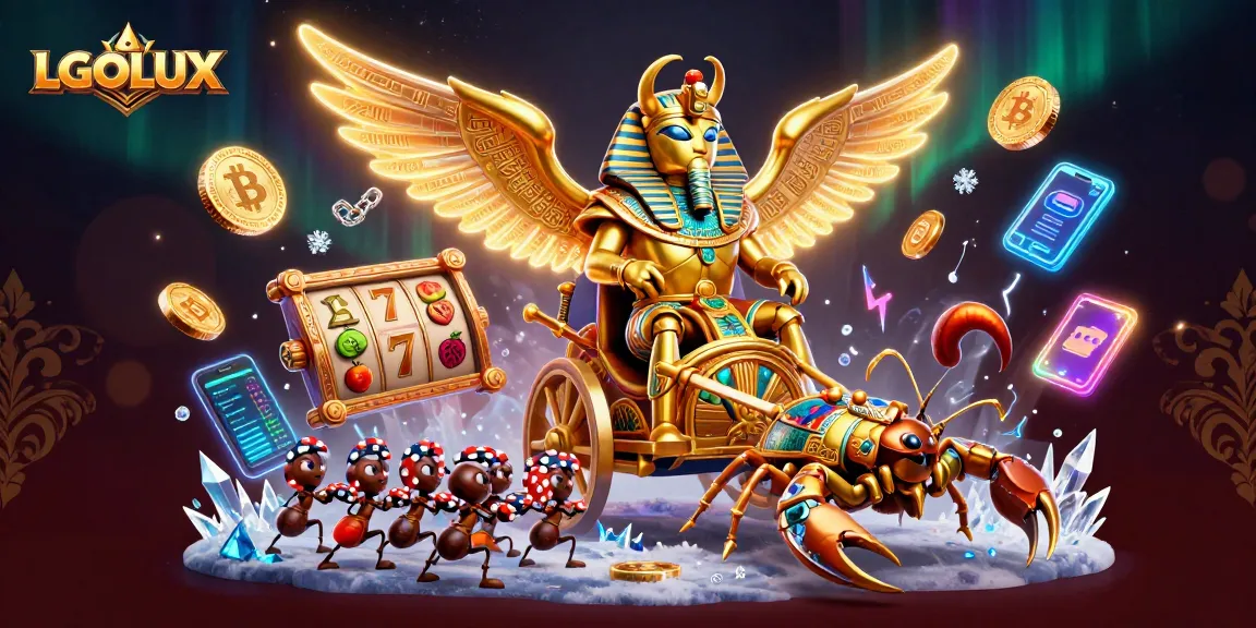 Experience thrilling gameplay at LGOLUX with vibrant slot reels and jackpot excitement.