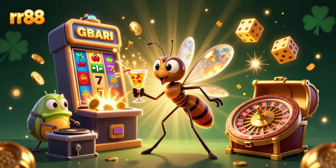 Experience thrilling gameplay at rr88 with a vibrant casino scene featuring a golden roulette wheel and dynamic elements.