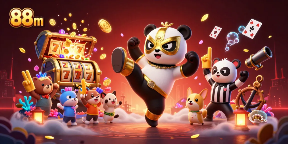 Win big at 88 m with exhilarating slot adventures and vibrant animal characters celebrating gaming.